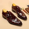 Mens Side Buckle Dress Shoes