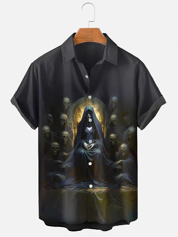 Men's Grim Reaper Halloween Shirt