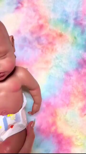 [Ships Within 24 Hours]Babeside Lucy 12"/16'' Realistic Silicone Sleeping Baby African American Little Infant Girl Physical and Mental Accompaniment