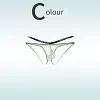Sexy big pouch side hollow ice silk ultra-thin briefs
