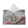 DIY Diamond Painting Creative Design Leather Handmade Tissue Holder Rhinestones Decorative Tissue Box Craft Kits
