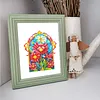 12pcs Flowers-1 5D DIY Square Drill Diamond Painting Kits for Adults Beginners Home Decor Diamonds Paintings Gem Art 5.91x7.09in