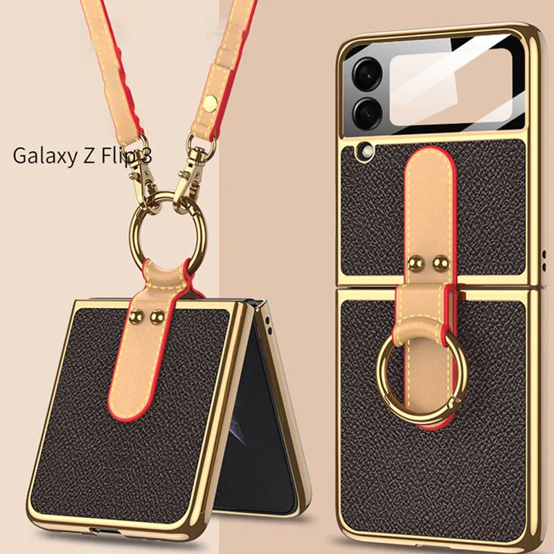Samsung Zflip3 Lanyard Buckle Foldable Phone Case