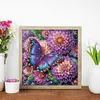 Fleurs De R&ecirc;ve Et Papillons-Peinture Diamant En Forme Sp&eacute;ciale-40 * 40CM