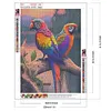 Perroquet Compl&egrave;te Carr&eacute; Diamant Peinture 30X40CM