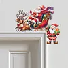 (US Local)DIY Xmas Diamond Painting Wooden Door Pendants Decoration for Feiend Gifts (Elk)