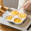 4-Cup Divided Omelet Pans Anti-Scald Medical Stone Frying Pan Thickened Skillet