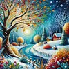 Winter View-Full Round Diamond Painting