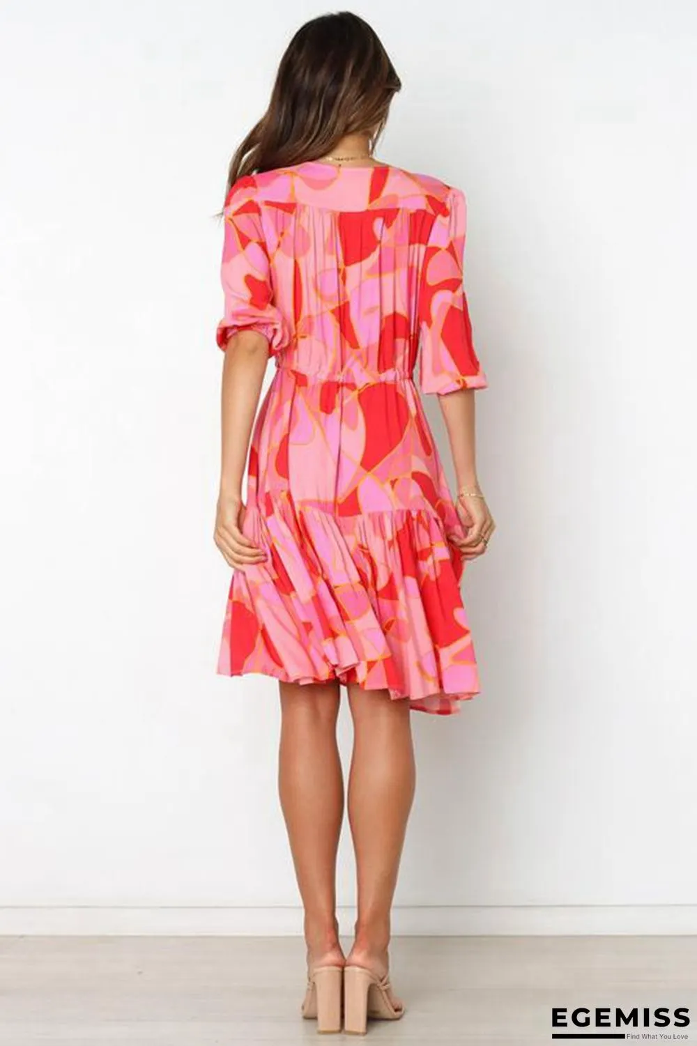 Fashion Irregular Printed Dress | EGEMISS