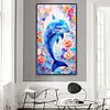 >SALE<5D DIY Full Round Drill Diamond Painting Dolphin Kit Home Decoration 40x70cm