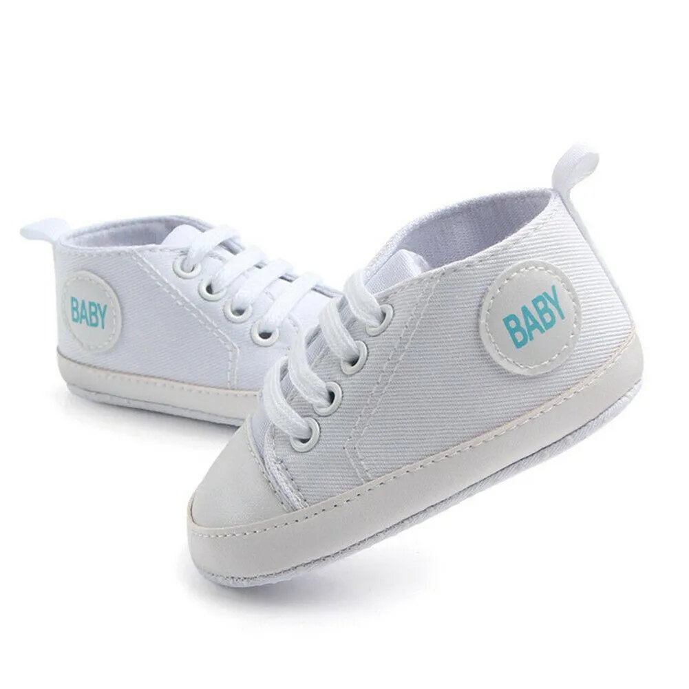 2019 Baby First Walkers 0-18M Newborn Infant Baby Boy Girl Anti-slip Soft Sole Crib Shoes Newborn Sneakers Prewalkers 0-18M