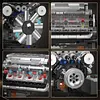 Mold King - Supercar V16 Engine | Set 10131BGT Supercar W16 Engine Electric Building Blocks Assembly Toy
