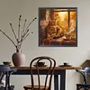 Diamond Painting -DIY Round Drill Coffee and Cat(40x40cm)