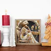 Elegant Beauty-Partial Special Shaped Diamond Painting 30*30CM