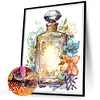 >SALE<5D DIY Partial Special Shaped Drill Diamond Painting Perfume Bottle Kit 30x40cm