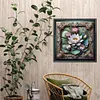 (US Local)Paint By Numbers Kit On Canvas DIY Oil Art Lotus Home Wall Decor 40x40cm