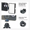 JJC Mobile Phone Filter MagSaFe Magnetic Suction System Suitable for Apple iPhone12 13 14 15 16PRO/PRO MAX Mobile Phone Lens ND Dimming Filter Black and White Soft CPL Polarizing Filter