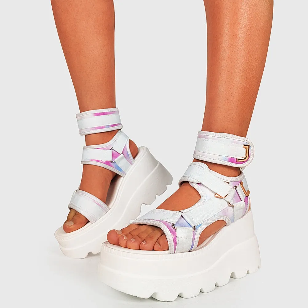 2021 Cool Gothic Style Brand New Cosy Summer High Heels Wedges Sandals Women Casual Platform Shoes Big Size 43