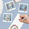 6Pcs DIY Snow Puppy-Diamond Painting Greeting Card