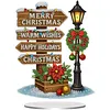 Christmas Print DIY Diamond Painting Desktop Ornaments Kit Table Decor