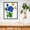 Flower - 9CT Partial Beaded Cross Stitch Kit(30x35cm)