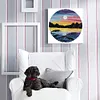 Sunset-14CT Stamped Cross Stitch Kit(31*31cm)