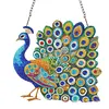 Diamond Painting Acrylic Double-side Peacock Pendant Hanging Gem