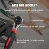 Universal Adjustable Ratchet Wrench for 6-22mm Screws, Portable Adjustable Ratchet Wrench Set with Non-slip Handle, Automotive and Household Tools, Great for Car Enthusiasts and DIY Home Repairs