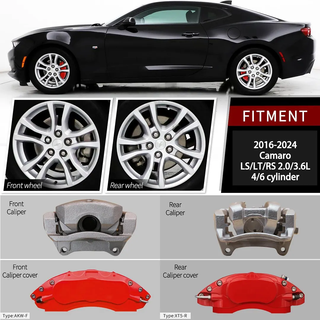 Car caliper modification: Aluminum alloy brake caliper cover decoration (aluminum alloy screw fixing type)