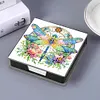 (US Local)Dragonfly PU Diamond Art Note Box with 160 Sheets of Paper Craft Kit