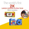 Thumb Camera with Long Battery Life Mini Camera Keychain Bag Charms with 1.47In IPS Screen 1440p 2K for Beginners Teens and Adults