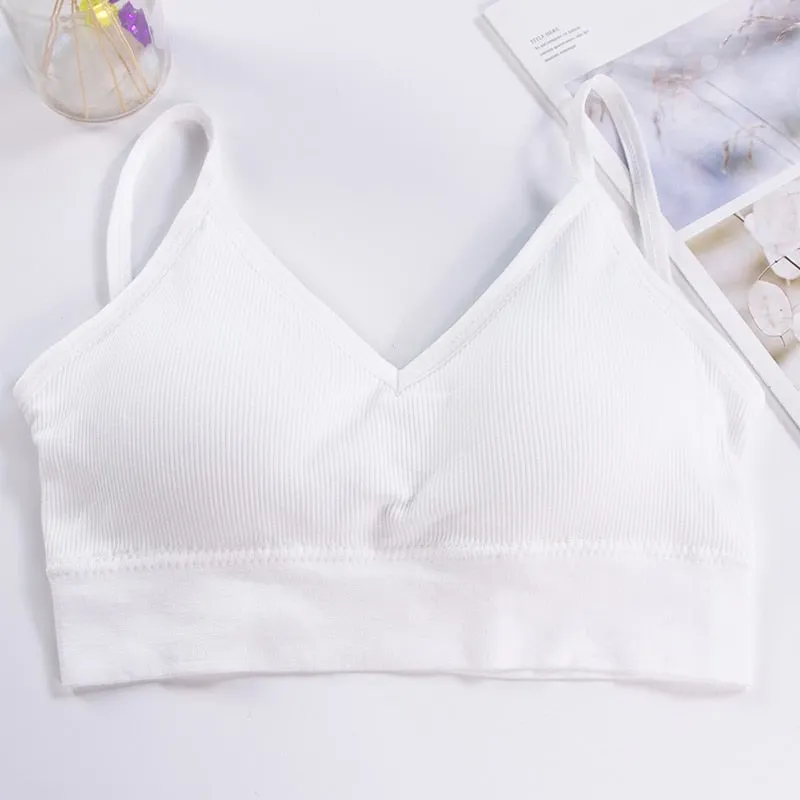 Open Back Tank Top Brassiere Comfortable Seamless Bra For Women Wirefree Underwear Soft Sexy Bralette Backless Bras