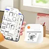 Mini Printer BT Portable Thermal Printer Label Maker for Notes Photos Labels