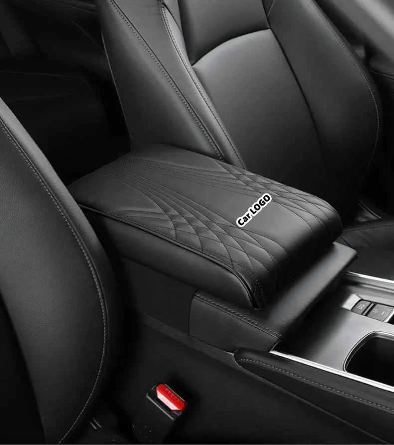 Car multifunctional leather raised cushion armrest box mat