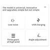 Suction Cup USB Car Fan 3 Speeds 360 Degree Rotatable Windshield Electric Fan