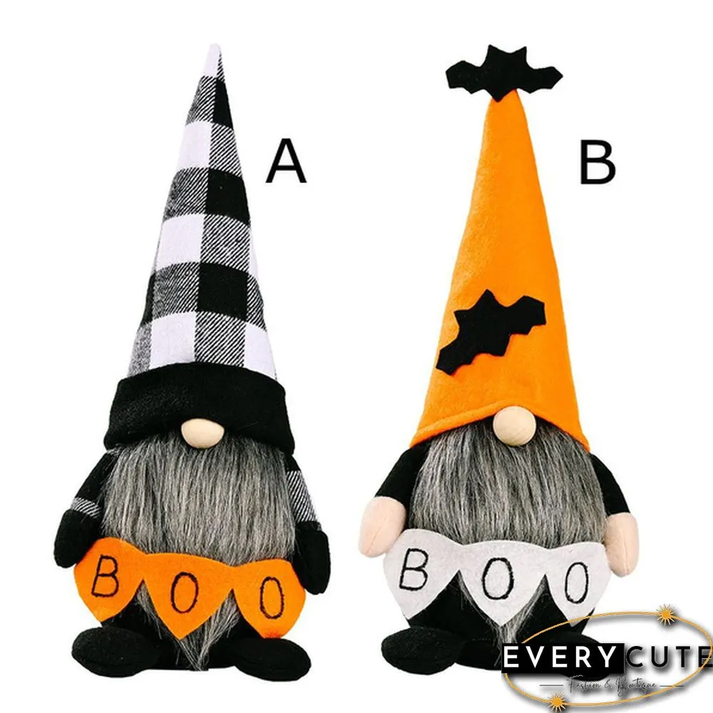 Popular Home Creative Christmas Elf Doll Horror Rudolph Long Hat Striped Festival Ornaments Faceless Gnome Doll Halloween Decorations