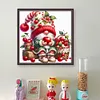 Cherry Gnome - 11CT Stamped Cross Stitch - 45*45cm