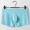 Men's Ice Silk Sexy 3D Seamless Boxers Panties