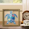 Diamond Painting Wooden Double-Sided Turtle Ornaments Kit with Photo Frame Desktop