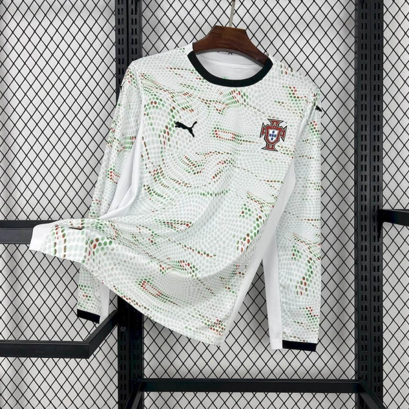 2025-2026 Long Sleeve Portugal Away Football Shirt 1:1 Thai Quality Maxi Kit
