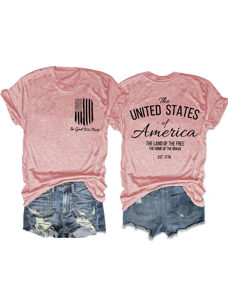 In God We Trust America Flag T-shirt