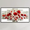 (US Local)5pcs/set Flower -Full Round Diamond Painting (95*45cm)