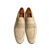 Mens Black Tassel Suede Leather Dress Loafers Shoes 