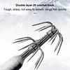 5Pcs Luminous Squid Jig Hook Fishing Lure Wood Shrimp Cuttlefish Hard Bait (002)