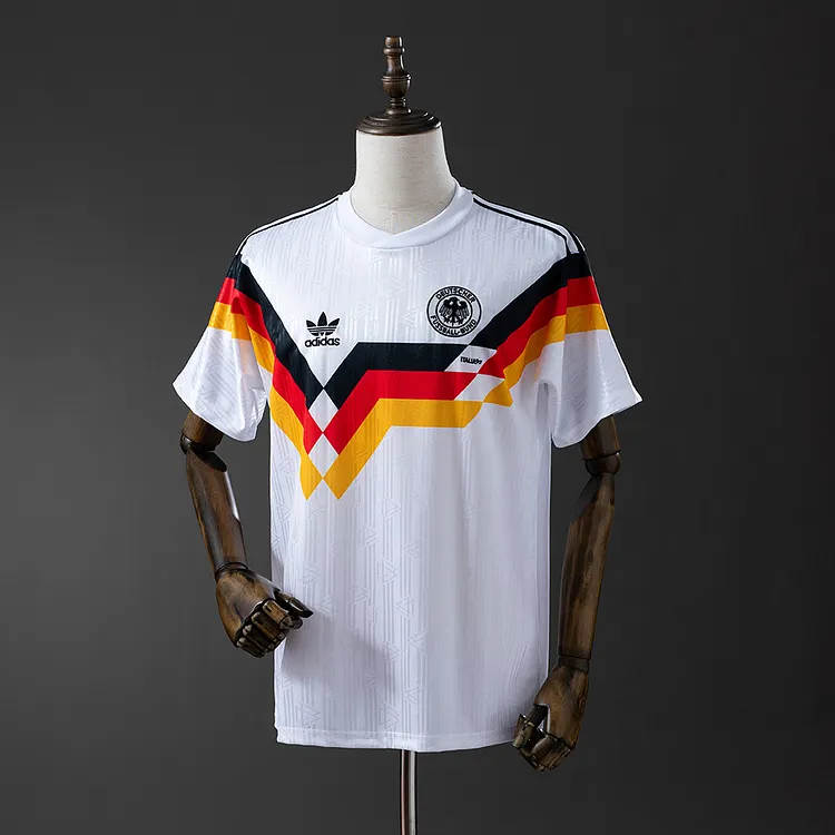 【S~4XL】Germany 1990 Retro Home Jersey