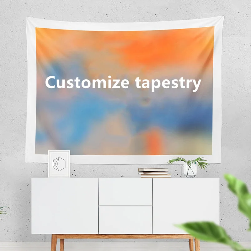 Send Picture to Customize Tapestry Halloween Christmas Decorative Background Cloth Gift