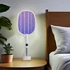 Bug Zapper Racket 2 in 1 Electric Fly Swatter Mosquito Killer for Indoor Outdoor