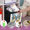 (US Local)DIY Diamond Painting Storage Box Canvas Organizer Box Diamond Painting Kit (E)
