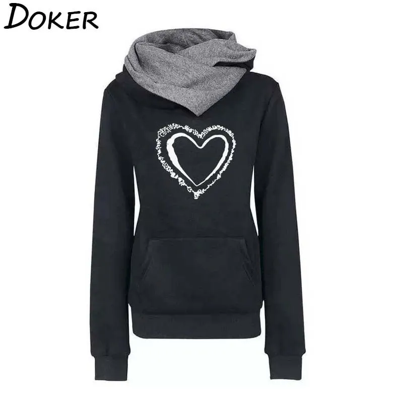 Women Hoodies Sweatshirts 2020 Autumn Winter Fashion Embroidered Long Sleeve Plus Size Hoody Ladies Casual Warm Pullovers