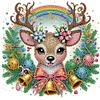(US Local)4pack Xmas Animal-Special Shaped Diamond Painting Kit(30x30cm)